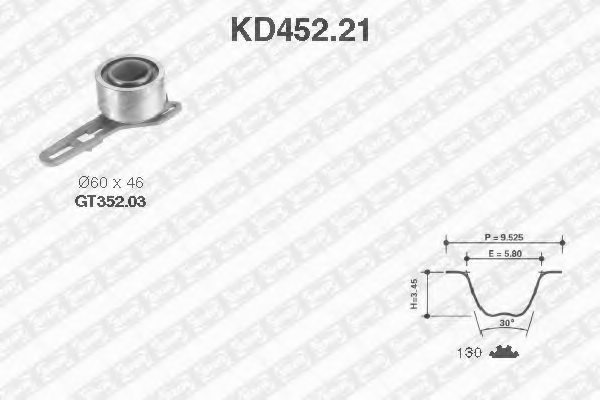 SNR KD452.21 Timing Belt Kit